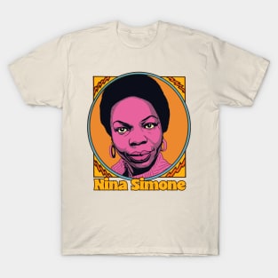 Nina Simone - Original Retro Fan Art Design T-Shirt